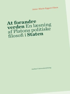 cover image of At forandre verden